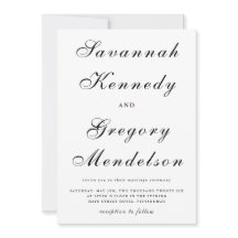 Klassiskt och Elegant, svart och vitt Bröllop