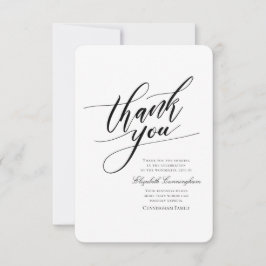 Klassiskt och enkelt calligrafi tack kort