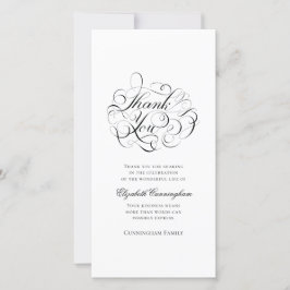 Klassiskt och enkelt calligrafi tack kort