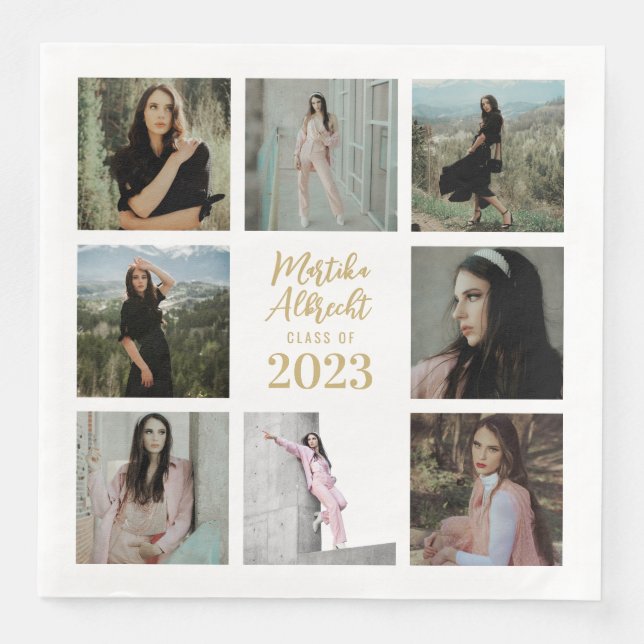 Klassiskt och enkelt vitt | Foto Studenten Pappersservett (Framsida)