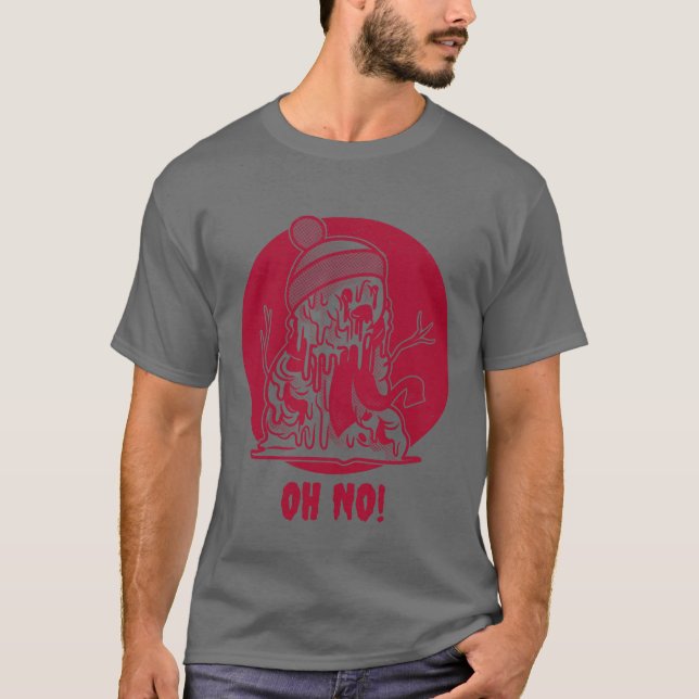 Klassiskt Oh Nej T Shirt (Framsida)
