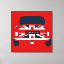 Klassiskt original Union Jack, Austin Mini Cooper