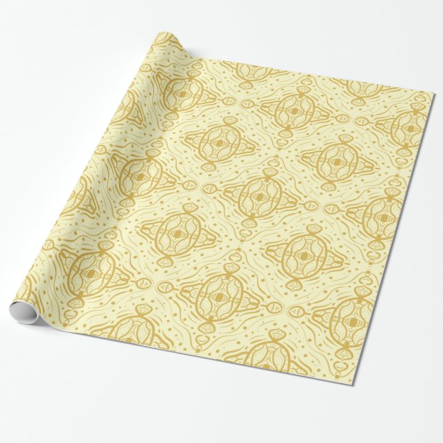 Klassiskt ornament, sömlöst mönster presentpapper (Utrullad)