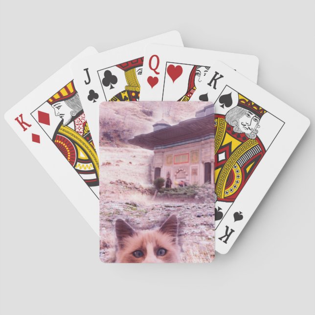 Klassiskt parkeringskort för kattsten spelkort (Baksidan)