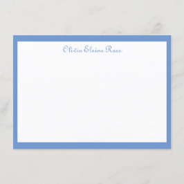 Klassiskt Personlig - platta anteckningskort Inbjudningar