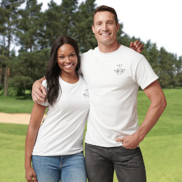 Klassiskt Personligt Golfklubbnamn T Shirt