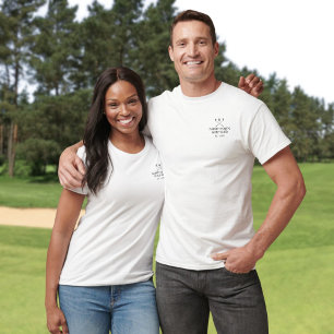 Klassiskt Personligt Golfklubbnamn T Shirt