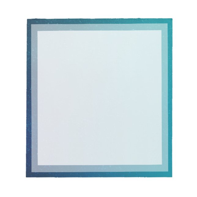 Klassiskt Plain Teal Boarder Photo ram Anteckningsblock (Framsida)