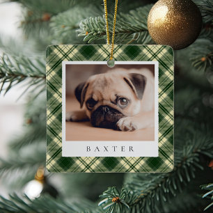 Klassiskt Play Personlig Pet Hund Photo Julgransprydnad Keramik