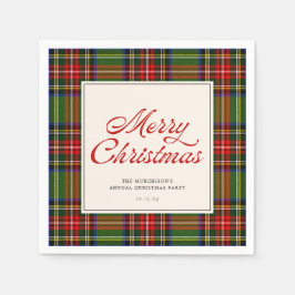 Klassiskt Play Retro Script God jul Party Pappersservett