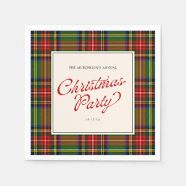 Klassiskt Play Retro Script God jul Party Pappersservett