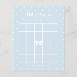 Klassiskt Polka dots Boy Baby Shower Bingo Game