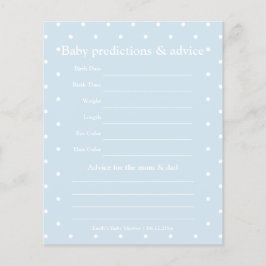 Klassiskt Polka dots Boy Baby Shower Guessing Game