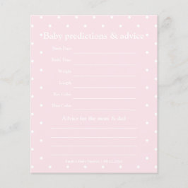 Klassiskt Polka dots Girl Baby Shower Guessing Gam