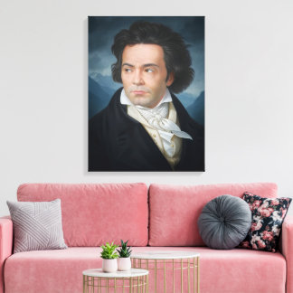 Klassiskt Porträtt i Beethoven Canvastryck