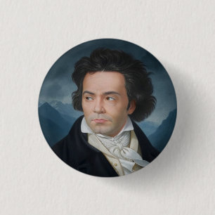 Klassiskt Porträtt i Beethoven Knapp