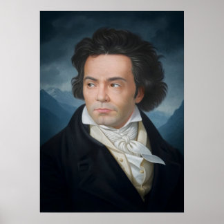Klassiskt Porträtt i Beethoven Poster