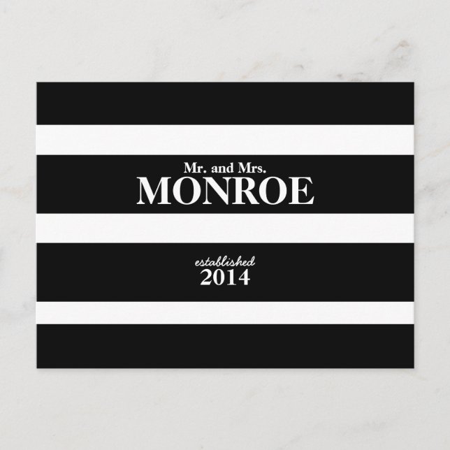 KLASSISKT POSTCARD RAND BRÖLLOP TACK VYKORT (Framsida)