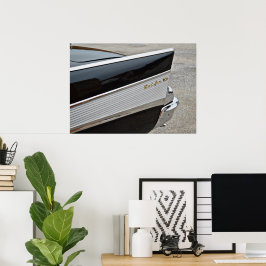 Klassiskt Poster av svart Luft-, baksida på bilpar