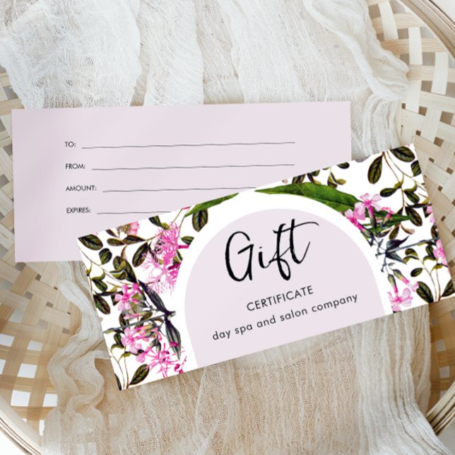 Klassiskt presentkort för Lila Blommigt (Skapare uppladdad)