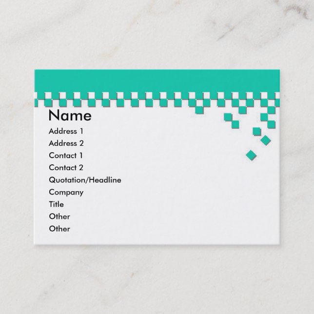 Klassiskt profilkort för Professionell Visitkort (Framsida)