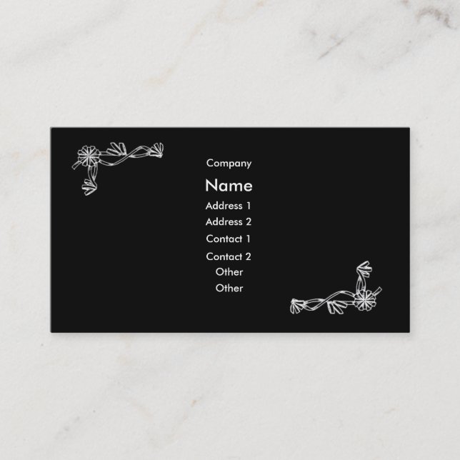 Klassiskt profilkort visitkort (Framsida)