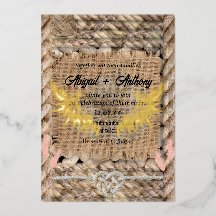 Klassiskt rå Rope Bröllop