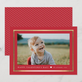 Klassiskt ramporträtt foto Alla hjärtans dag Anteckningskort