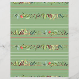 Klassiskt Rand, Blommor och blommor Pappra Lakan