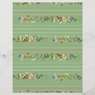 Klassiskt Rand, Blommor och blommor Pappra Lakan