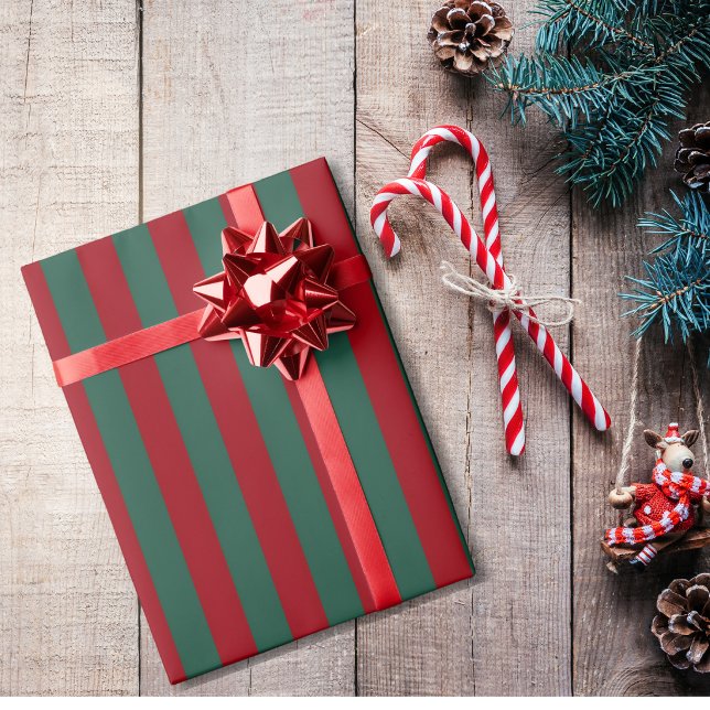 Klassiskt randigt jul presentpapper (Skapare uppladdad)