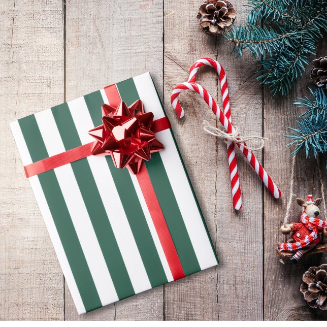 Klassiskt randigt jul presentpapper (Skapare uppladdad)