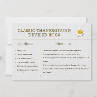 Klassiskt recept på äggfyllda ägg till Thanksgivin