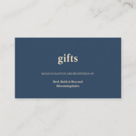 Klassiskt register över blå modern typ av gåva tilläggskort