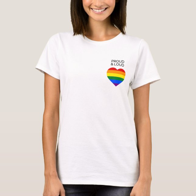 Klassiskt regnbåge, Pride Tee (Framsida)