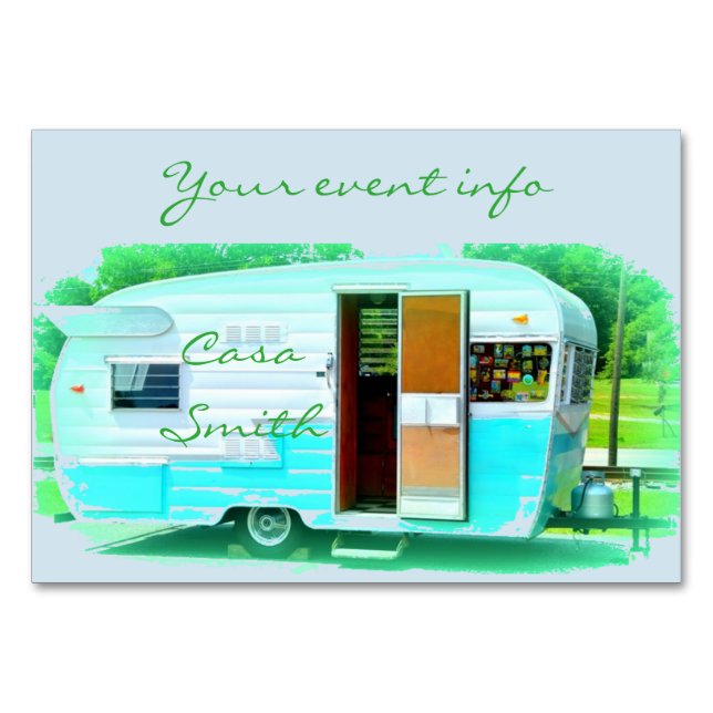 Klassiskt resesugnssläp Thunder_Cove Bordsnummer (Framsidan)