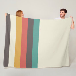 Klassiskt Retro Rand Fleecefilt