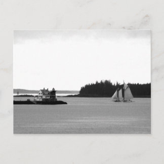 Klassiskt Rockland Harbour-vykort Vykort