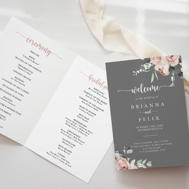 Klassiskt Rosa ros-Blommigt-Grått, vikt Program (Skapare uppladdad)