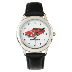 Klassiskt rött 1948 Bilbil Armbandsur