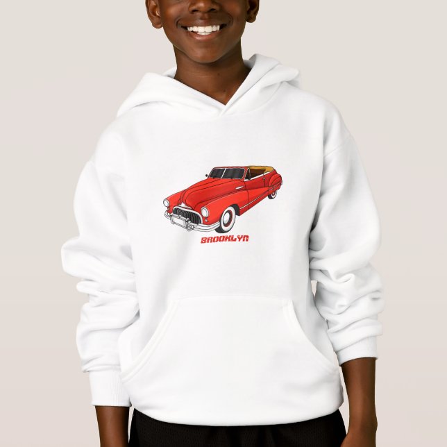 Klassiskt rött 1948 Bilbil T Shirt (Framsida)