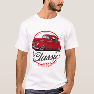Klassiskt rött kupe t shirt
