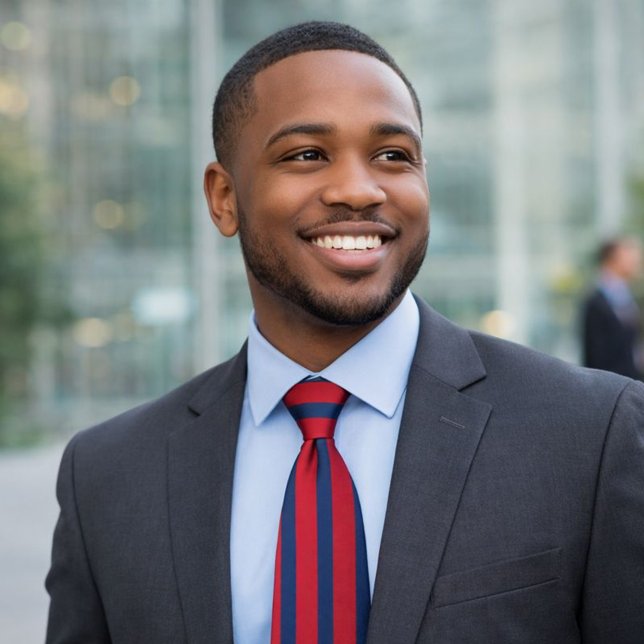 Klassiskt rött och blåstripe slips (Skapare uppladdad)