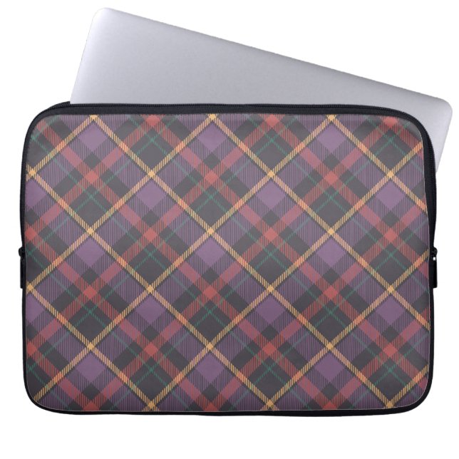 Klassiskt rutigt mönster laptop fodral (Framsidan)