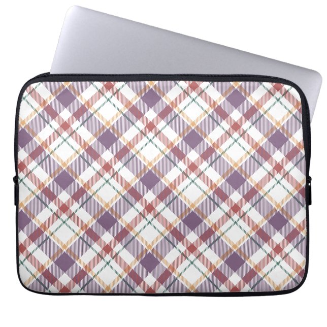Klassiskt rutigt mönster laptop fodral (Framsidan)