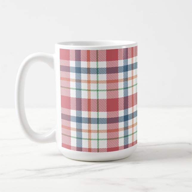 Klassiskt rutmönster kaffemugg (Vänster)