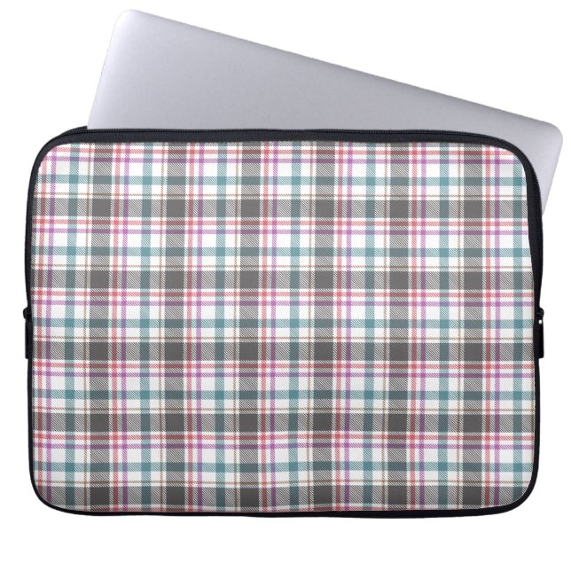 Klassiskt rutmönster laptop fodral (Framsidan)