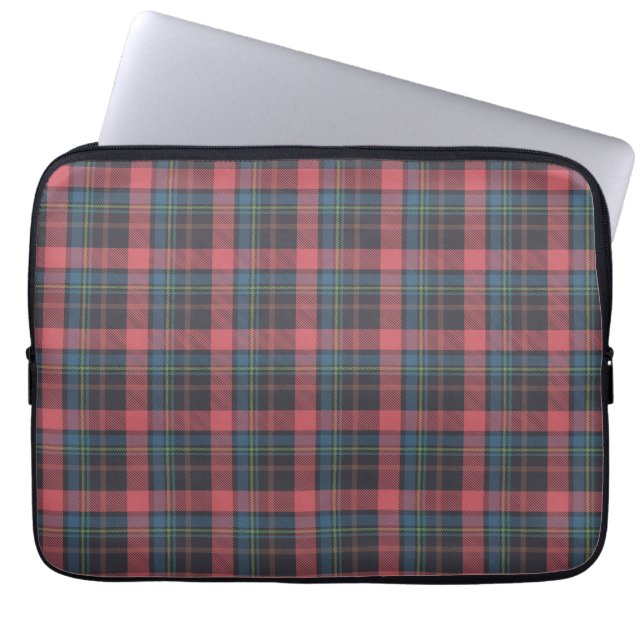 Klassiskt rutmönster laptop fodral (Framsidan)