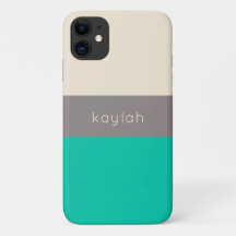 Klassiskt Seafoam Grönt Färg Block med Namn