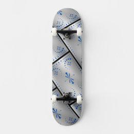 Klassiskt Silver Mini Skateboard Bräda 18,5 Cm